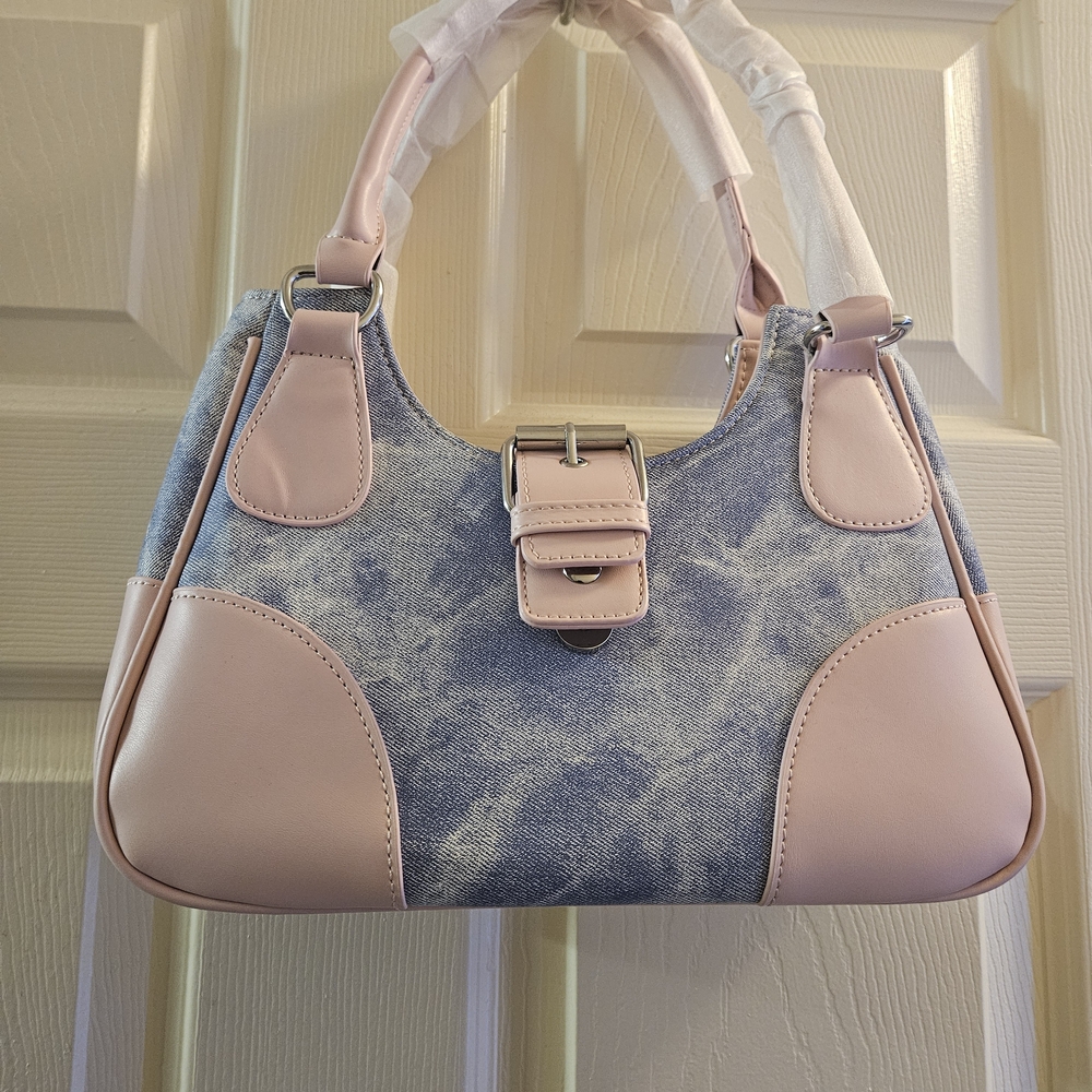 Stylish Shein Pink and Blue Women's Handbag